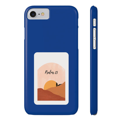 Dual-Layer Phone Case Inspired by Psalm 23 - #Darkblue