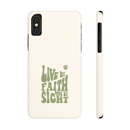 Live by Faith" Durable Phone Case – Trust in Every Moment