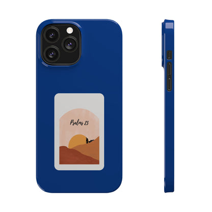 Dual-Layer Phone Case Inspired by Psalm 23 - #Darkblue