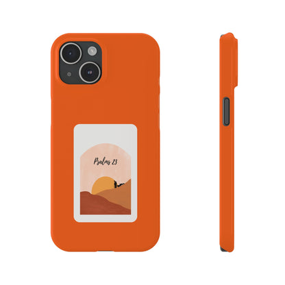 Dual-Layer Phone Case Inspired by Psalm 23 - #Orange