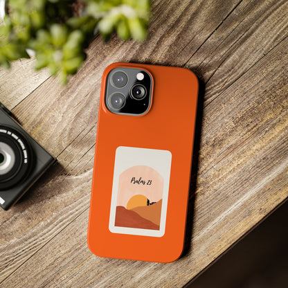 Dual-Layer Phone Case Inspired by Psalm 23 - #Orange