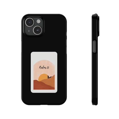 Dual-Layer Phone Case Inspired by Psalm 23 - #Black