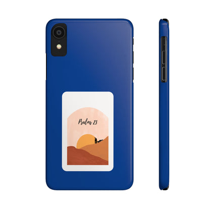 Dual-Layer Phone Case Inspired by Psalm 23 - #Darkblue