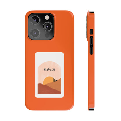 Dual-Layer Phone Case Inspired by Psalm 23 - #Orange