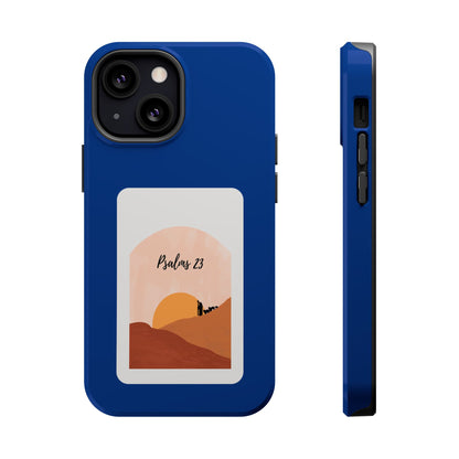 Dual-Layer Phone Case Inspired by Psalm 23 - #Darkblue