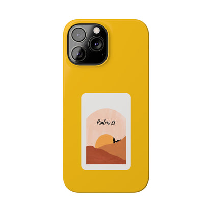 Dual-Layer Phone Case Inspired by Psalm 23 - #yellow