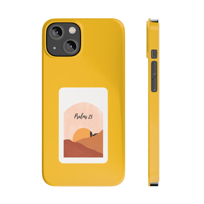 Dual-Layer Phone Case Inspired by Psalm 23 - #yellow