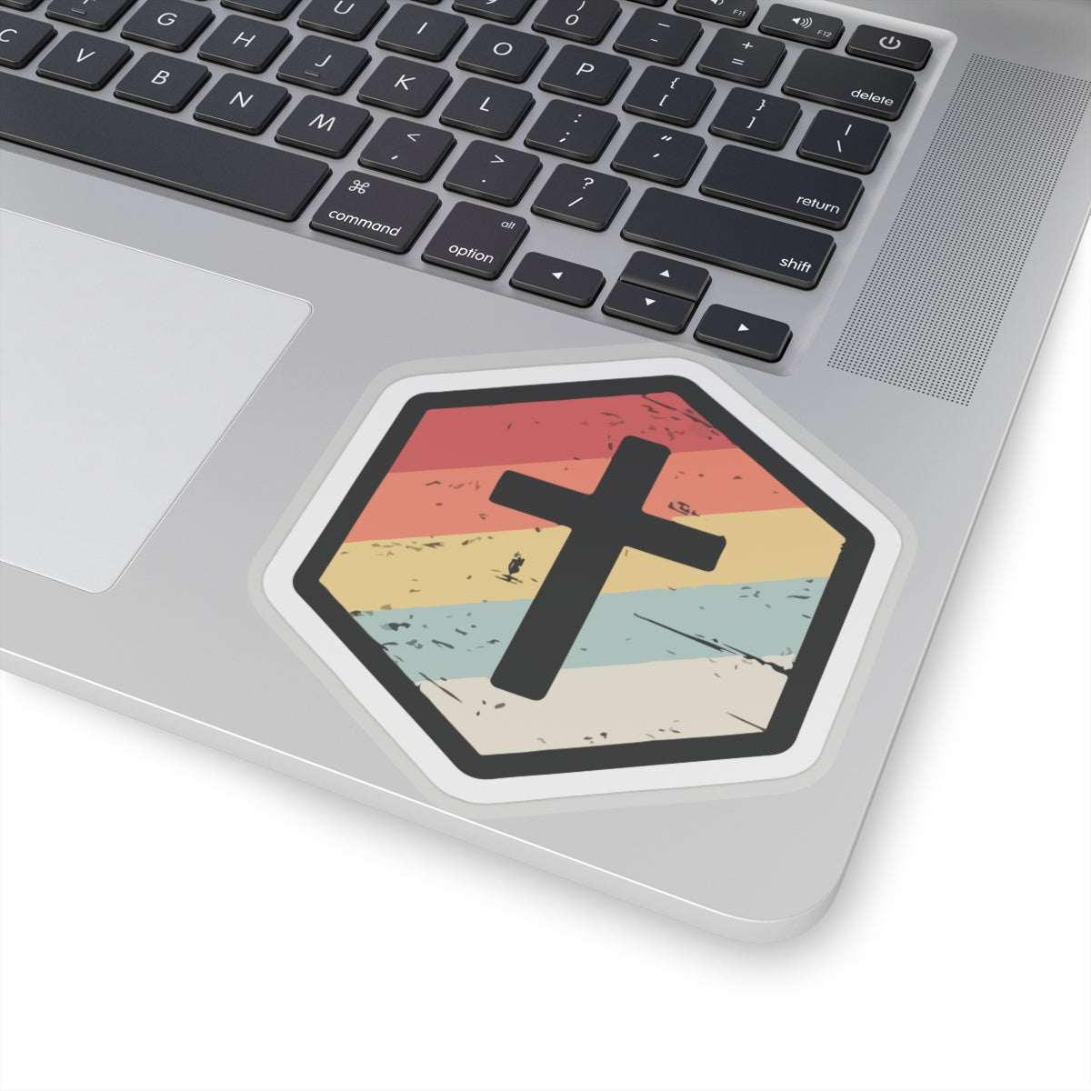 Retro Vintage Cross - Sticker