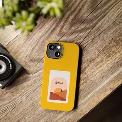 Dual-Layer Phone Case Inspired by Psalm 23 - #yellow