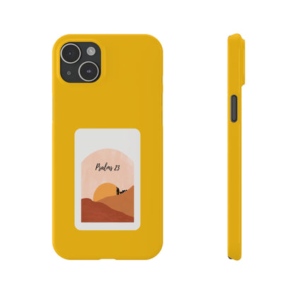 Dual-Layer Phone Case Inspired by Psalm 23 - #yellow