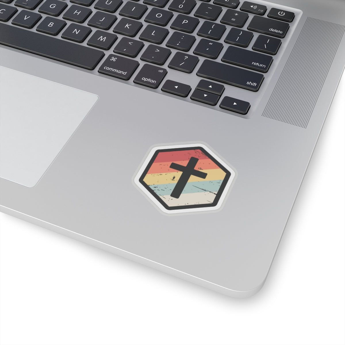 Retro Vintage Cross - Sticker