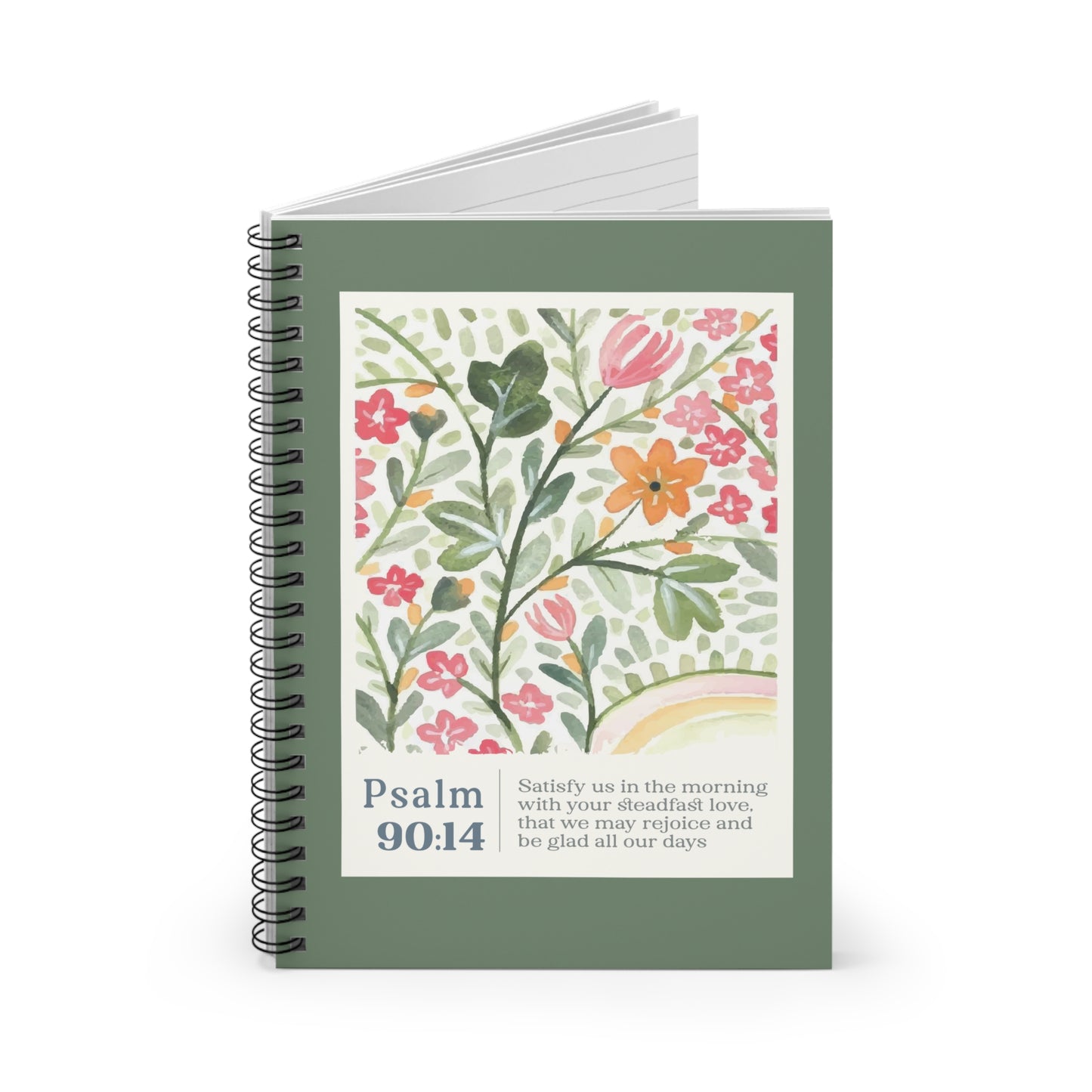 Christian Spiral Notebook - Psalm 90:14