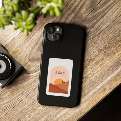 Dual-Layer Phone Case Inspired by Psalm 23 - #Black