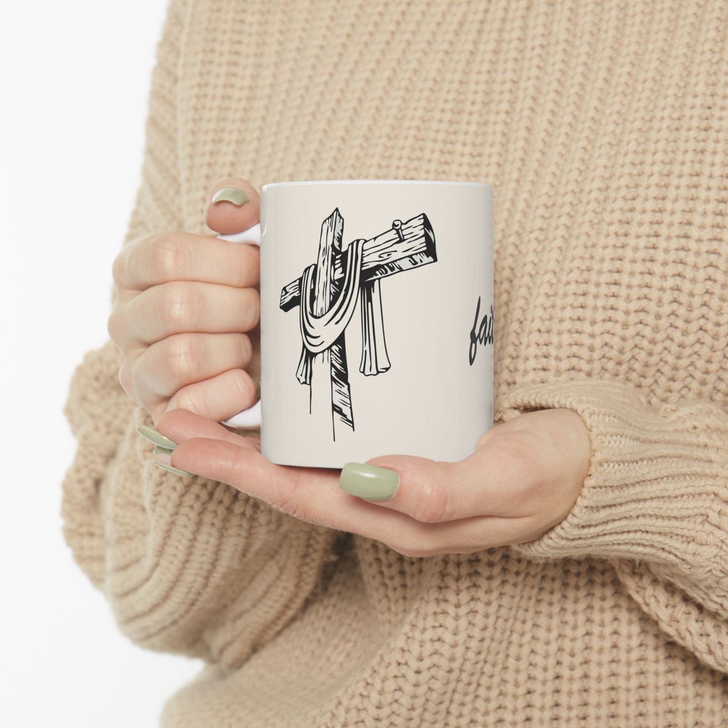 "Faith Over Fear" - Ceramic Coffee Mug