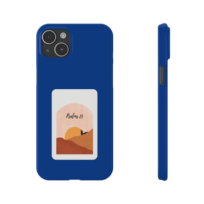 Dual-Layer Phone Case Inspired by Psalm 23 - #Darkblue