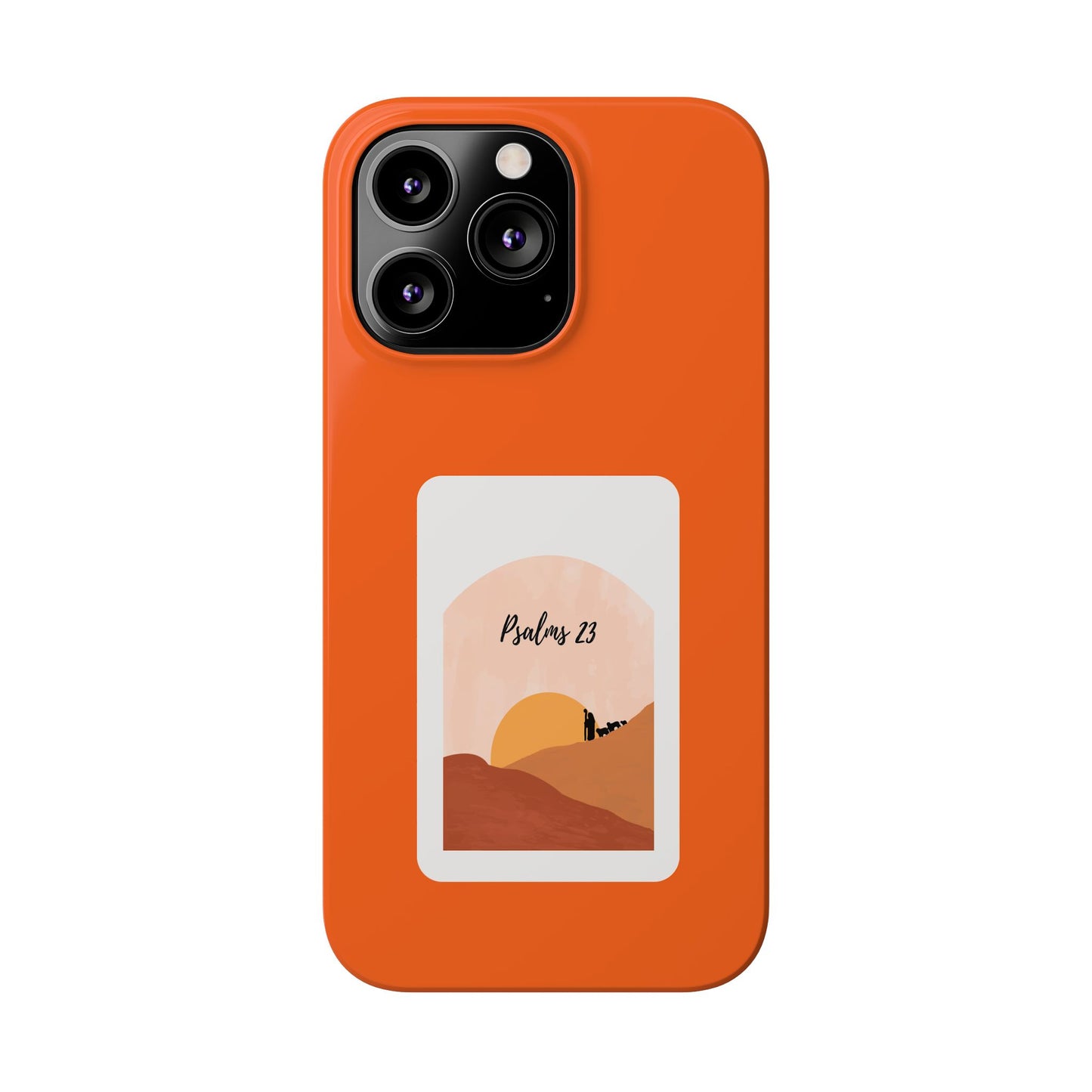 Dual-Layer Phone Case Inspired by Psalm 23 - #Orange