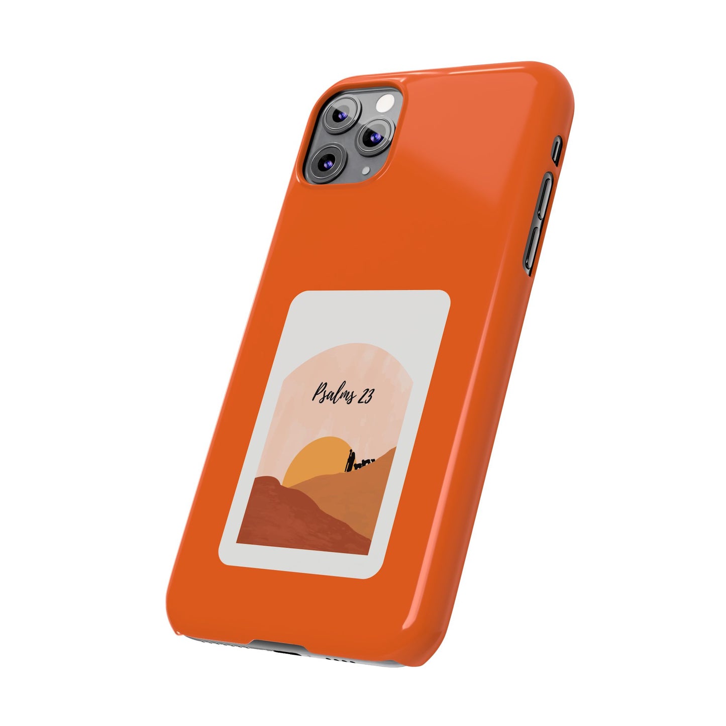 Dual-Layer Phone Case Inspired by Psalm 23 - #Orange