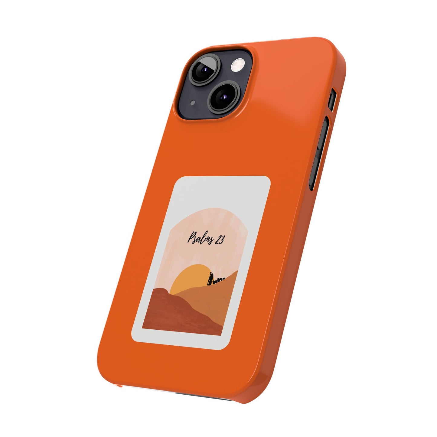 Dual-Layer Phone Case Inspired by Psalm 23 - #Orange