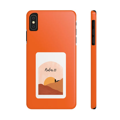 Dual-Layer Phone Case Inspired by Psalm 23 - #Orange