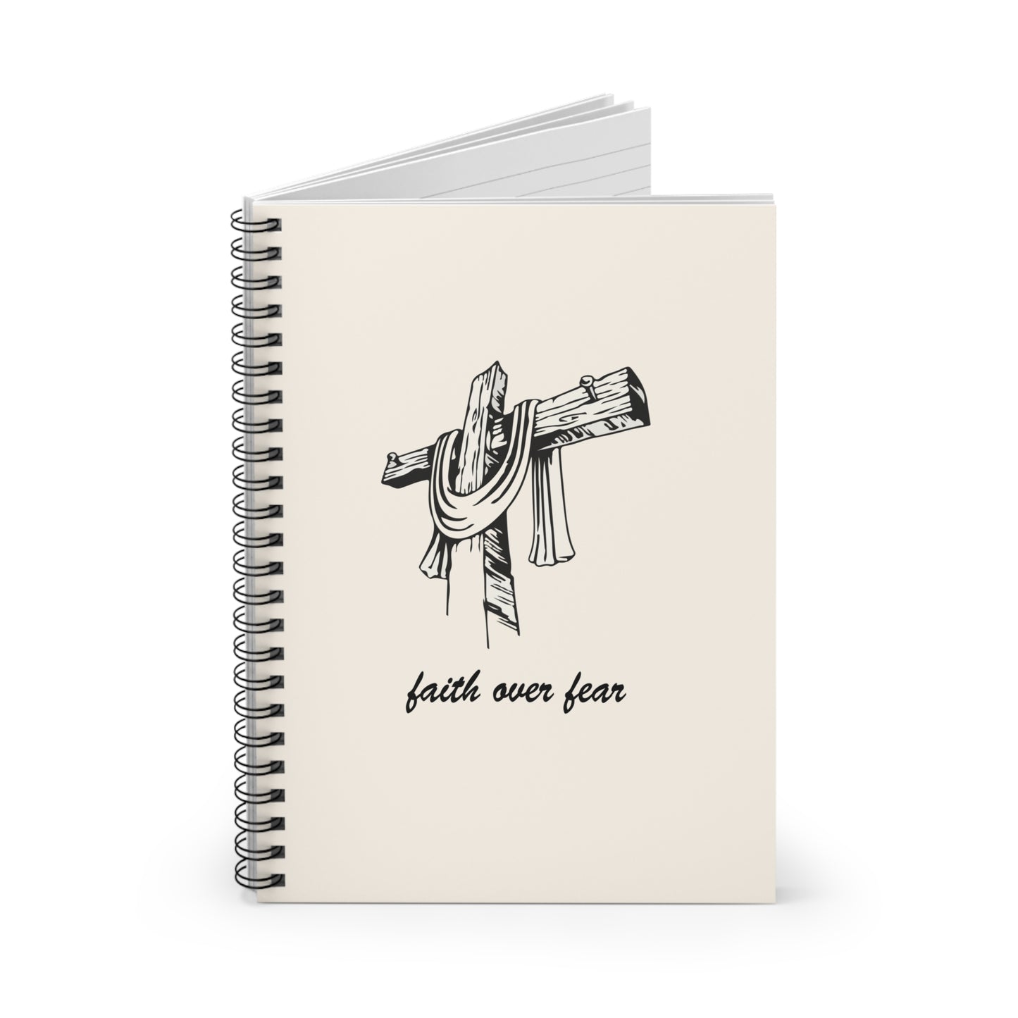 Faith Over Fear - Spiral Notebook