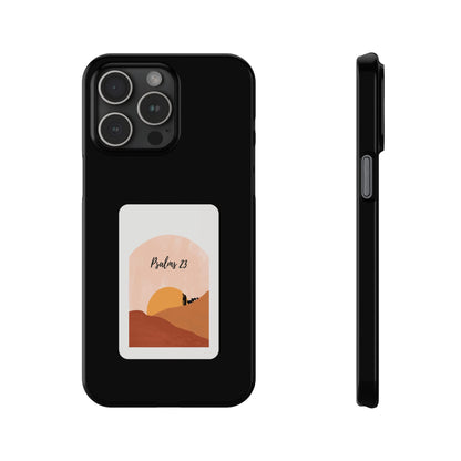 Dual-Layer Phone Case Inspired by Psalm 23 - #Black