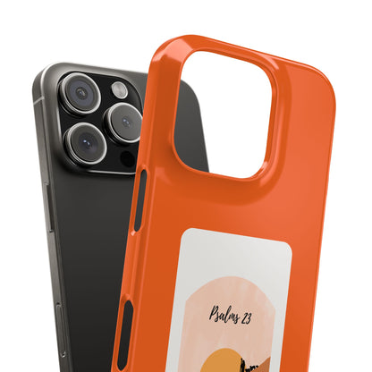 Dual-Layer Phone Case Inspired by Psalm 23 - #Orange