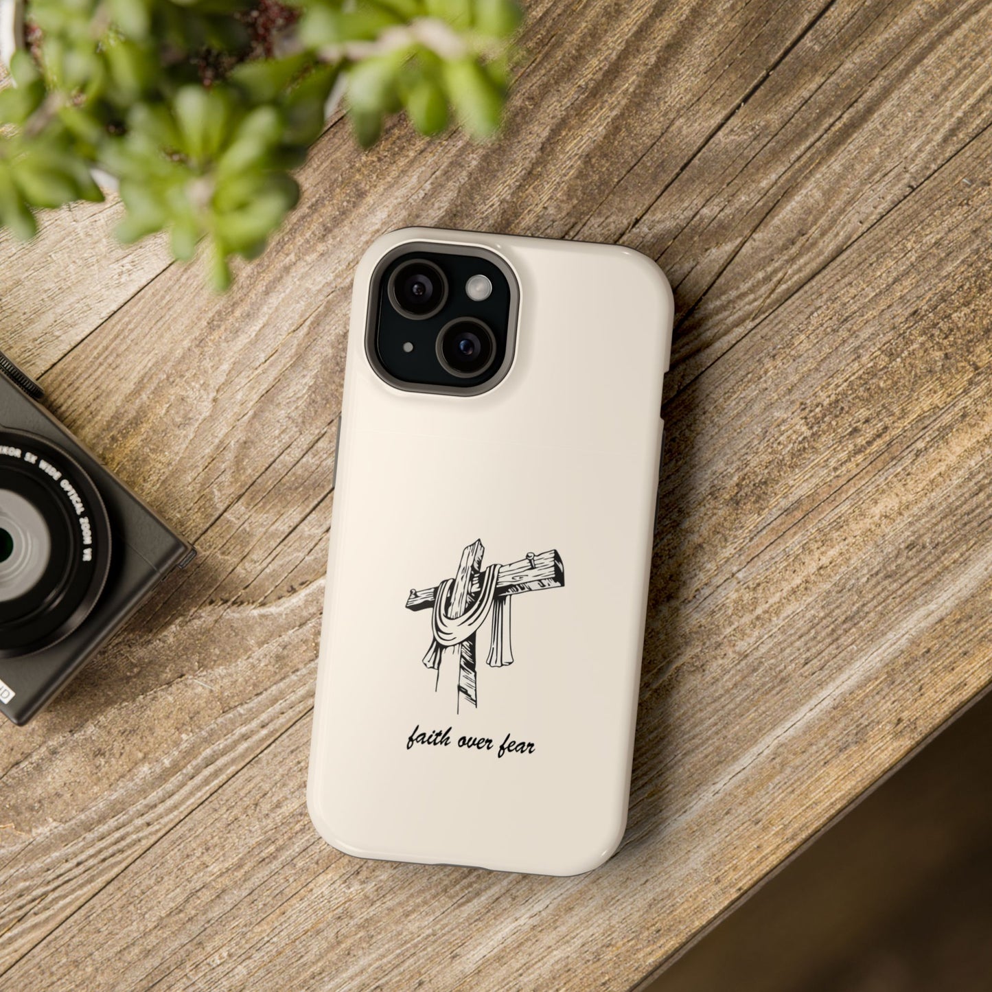 Faith Over Fear: Dual-Layer Phone Case