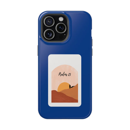 Dual-Layer Phone Case Inspired by Psalm 23 - #Darkblue