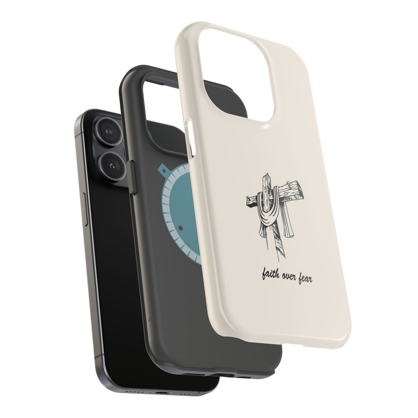 Faith Over Fear: Dual-Layer Phone Case