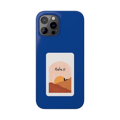 Dual-Layer Phone Case Inspired by Psalm 23 - #Darkblue