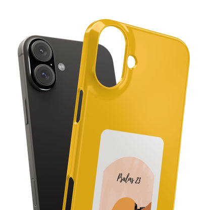 Dual-Layer Phone Case Inspired by Psalm 23 - #yellow