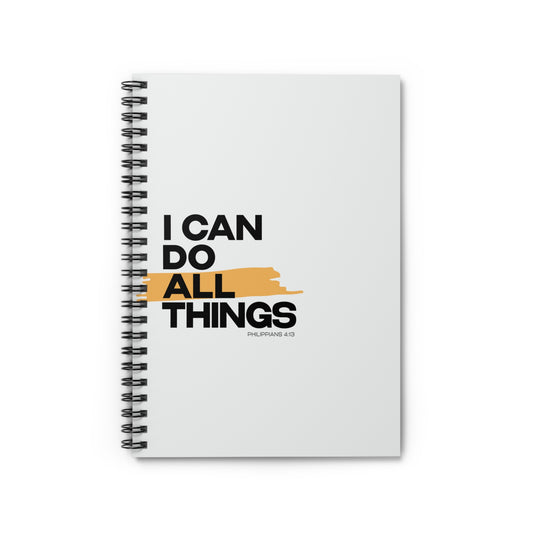 Christian Notebook - I CAN DO ALL THINGS - PHILIPPIANS 4:13