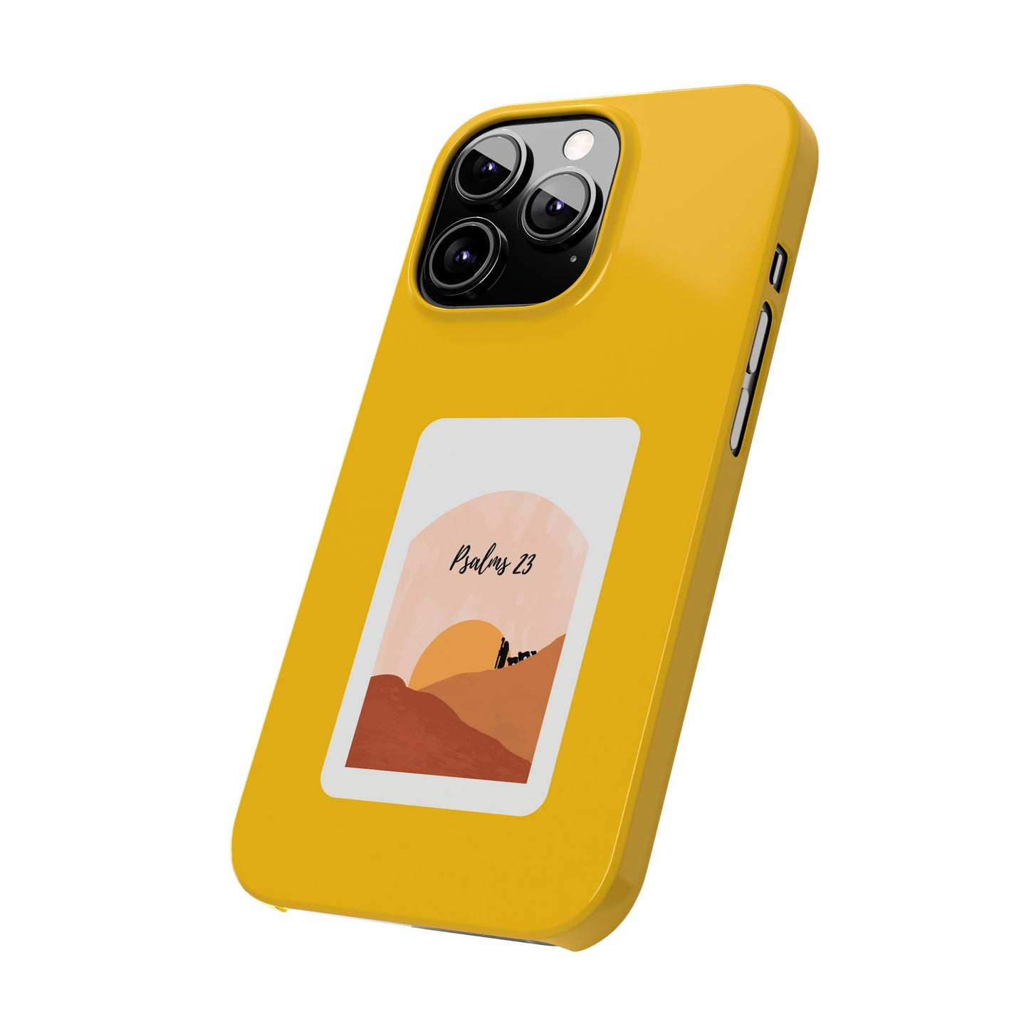 Dual-Layer Phone Case Inspired by Psalm 23 - #yellow