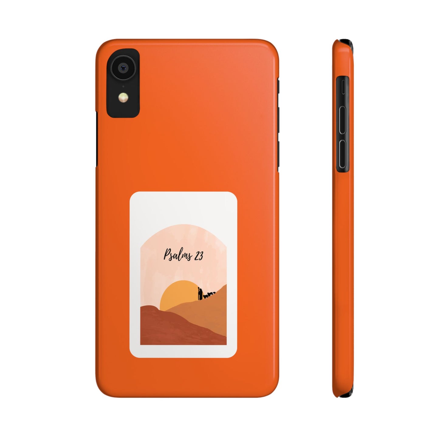 Dual-Layer Phone Case Inspired by Psalm 23 - #Orange