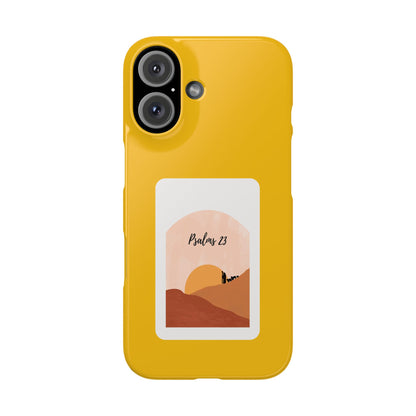 Dual-Layer Phone Case Inspired by Psalm 23 - #yellow