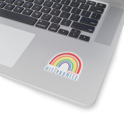 "His Promise" Rainbow Sticker | Genesis 9:8-16