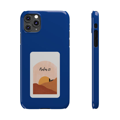 Dual-Layer Phone Case Inspired by Psalm 23 - #Darkblue