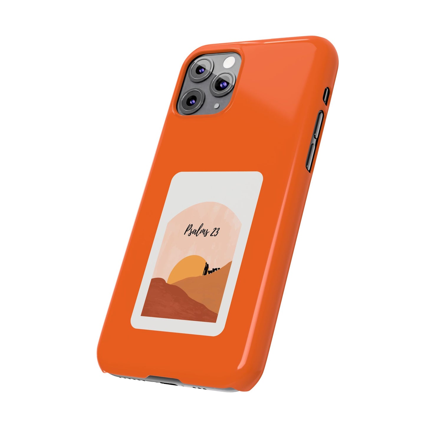 Dual-Layer Phone Case Inspired by Psalm 23 - #Orange