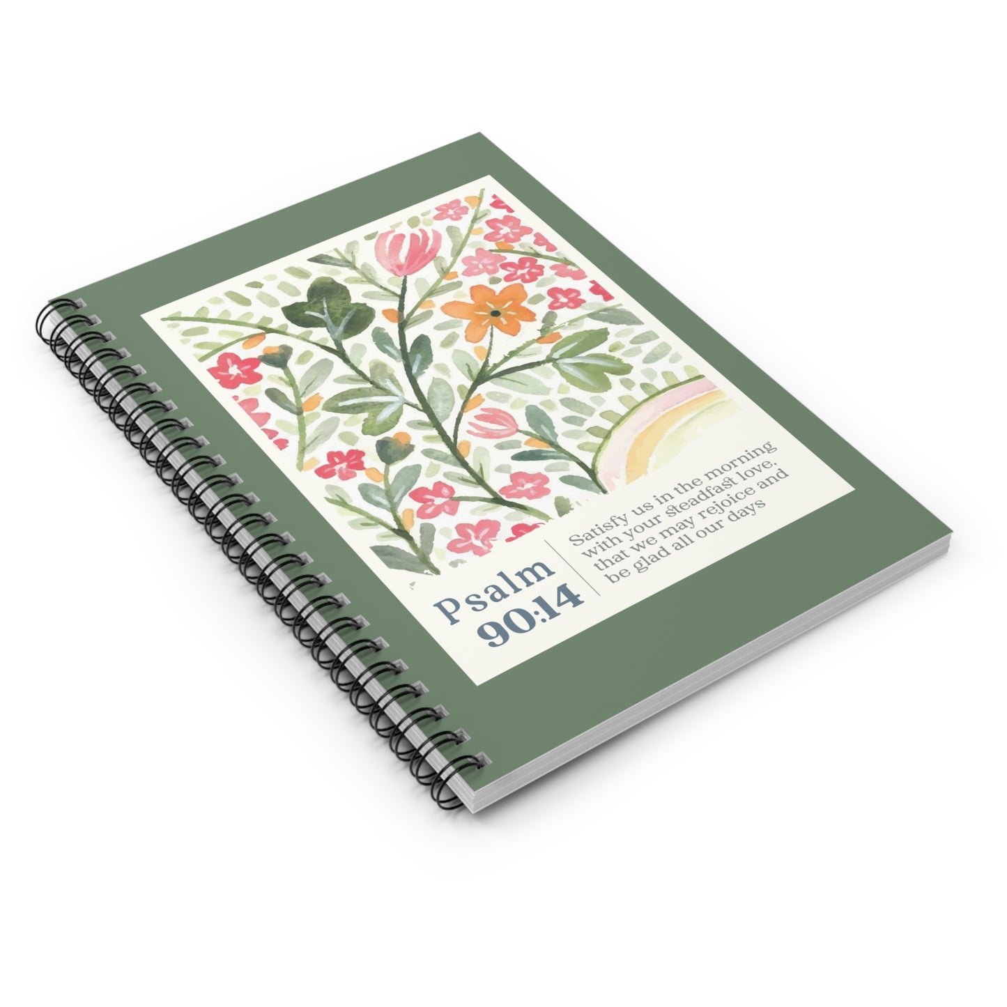 Christian Spiral Notebook - Psalm 90:14