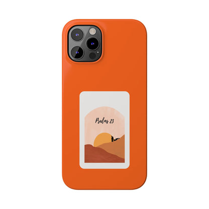 Dual-Layer Phone Case Inspired by Psalm 23 - #Orange