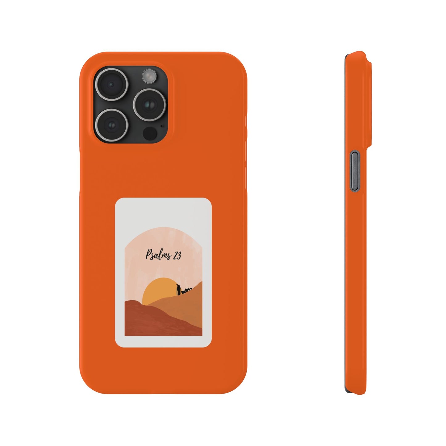 Dual-Layer Phone Case Inspired by Psalm 23 - #Orange