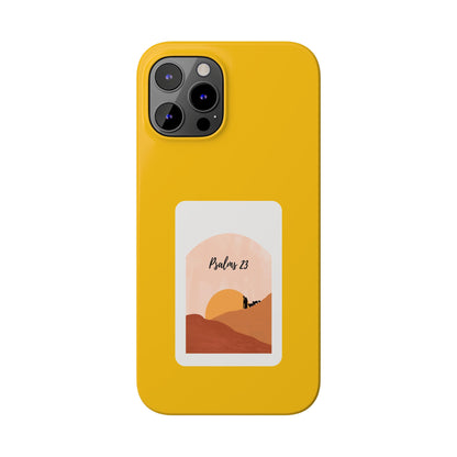 Dual-Layer Phone Case Inspired by Psalm 23 - #yellow