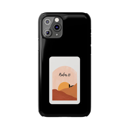 Dual-Layer Phone Case Inspired by Psalm 23 - #Black