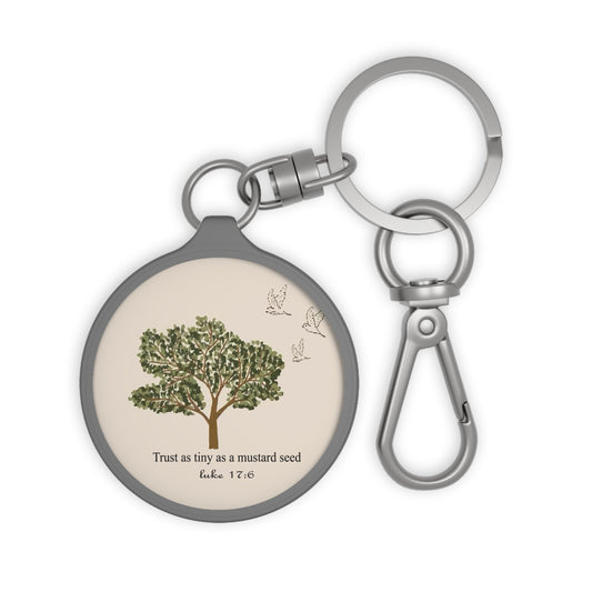 Luke 17:6 Mustard Seed - Faith Keyring