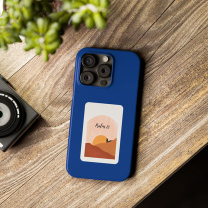 Dual-Layer Phone Case Inspired by Psalm 23 - #Darkblue