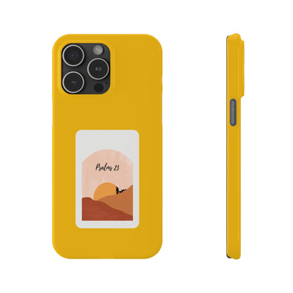 Dual-Layer Phone Case Inspired by Psalm 23 - #yellow