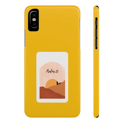 Dual-Layer Phone Case Inspired by Psalm 23 - #yellow