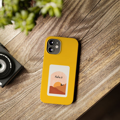 Dual-Layer Phone Case Inspired by Psalm 23 - #yellow