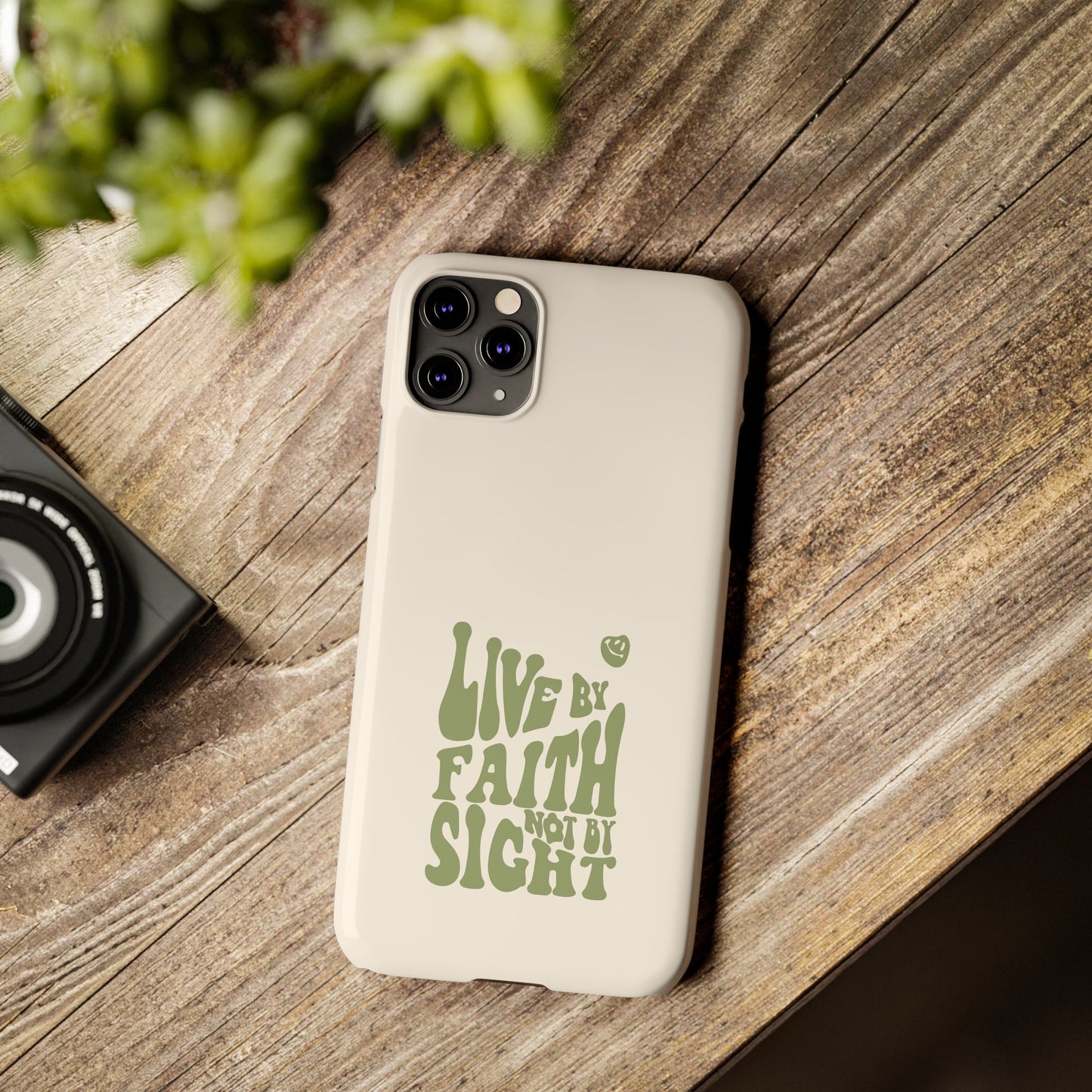 Live by Faith" Durable Phone Case – Trust in Every Moment