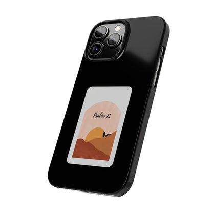 Dual-Layer Phone Case Inspired by Psalm 23 - #Black